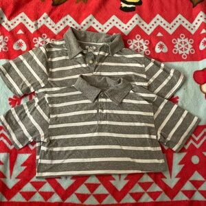 ⚡️EUC *Children’s Place* 2 10/12 Boy’s Gray/White Polo Style Shirts